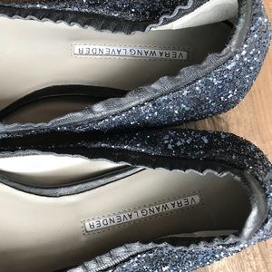 Vera Wang Lavender Label Shoes - Vera Wang Lavender Blue Sparkle Flats 8 Vera Wang Lavender Label Shoes - Vera Wang Lavender Blue Sparkle Flats 8